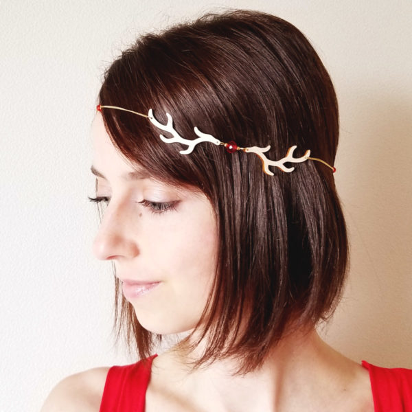 Headband / collier bois de cerf